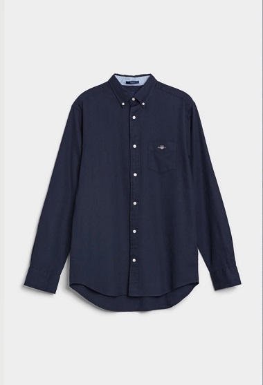 GANT Honeycomb Texture Weave Shirt Evening Blue